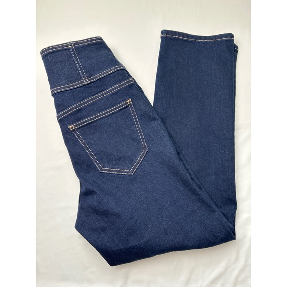 Joie High Waisted Button Fly Dark Wash Denim Jeans Size 27/4 - Picture 2 of 10